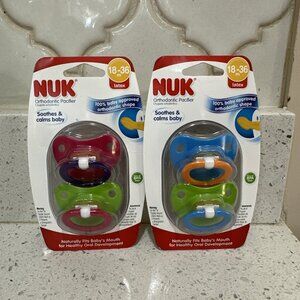 Nuk Orthodontic Latex Pacifier 18-36 Months Blue Green